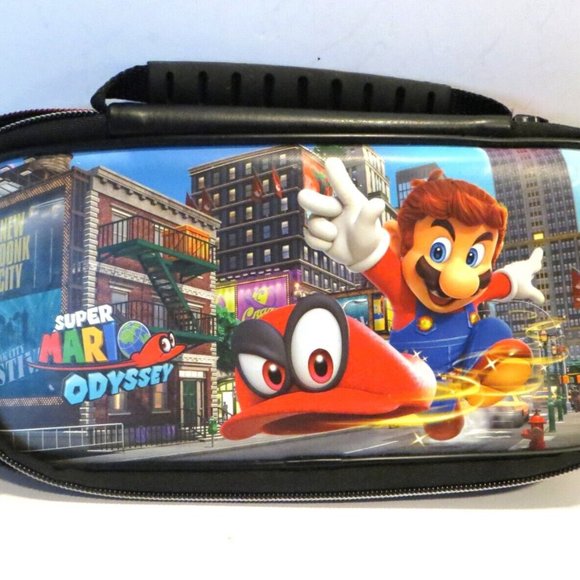 Set Of 2 Game Cases Nintendo Switch Nintendo 2DS Mario Cover Black Red - Picture 3 of 11